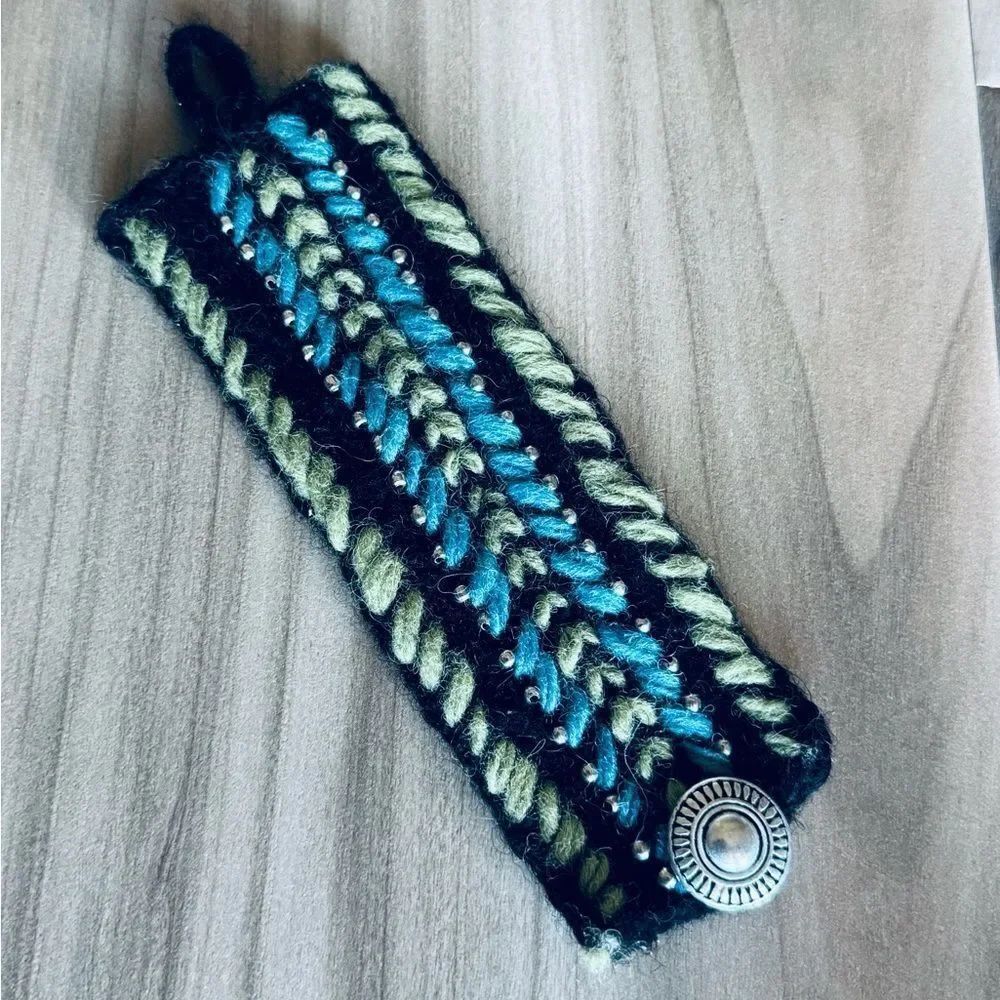 Woven Boho Cuff Bracelet